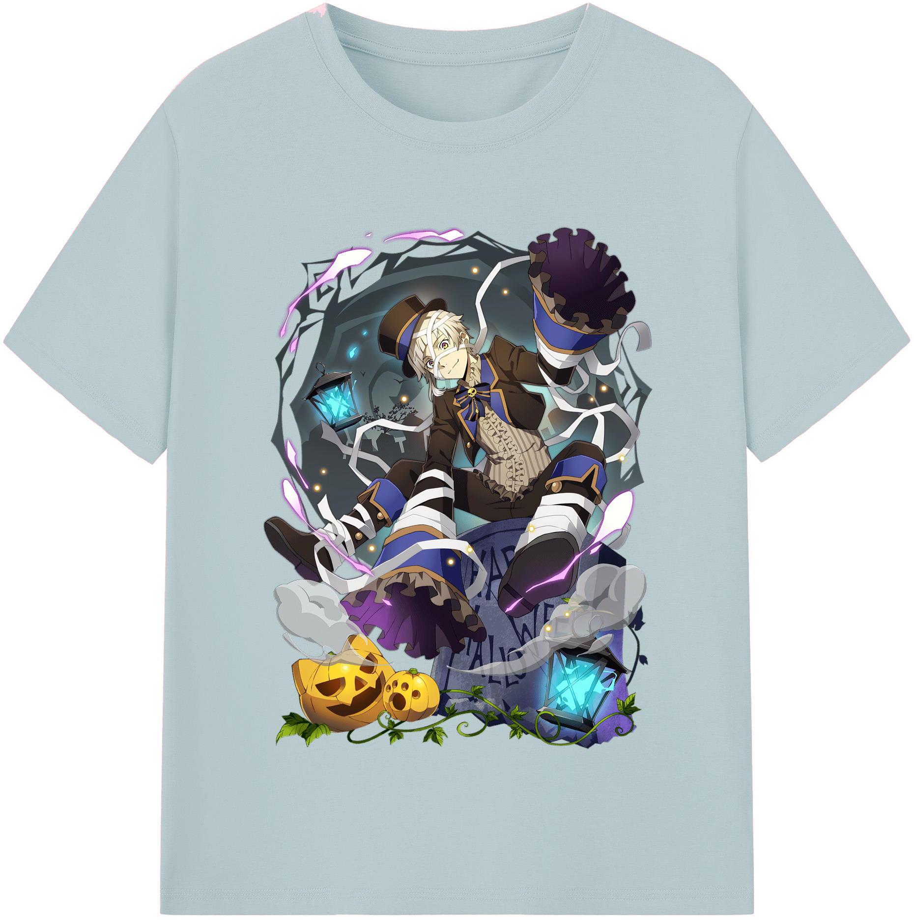 （画像用） 文豪ストレイドッグス Bungo Stray Dogs 綿100％半袖Tシャツ（フロントプリント）
